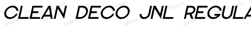 Clean Deco JNL Regular字体转换